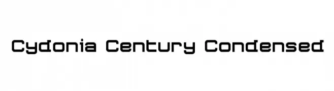Cydonia Century Condensed  免费字体下载