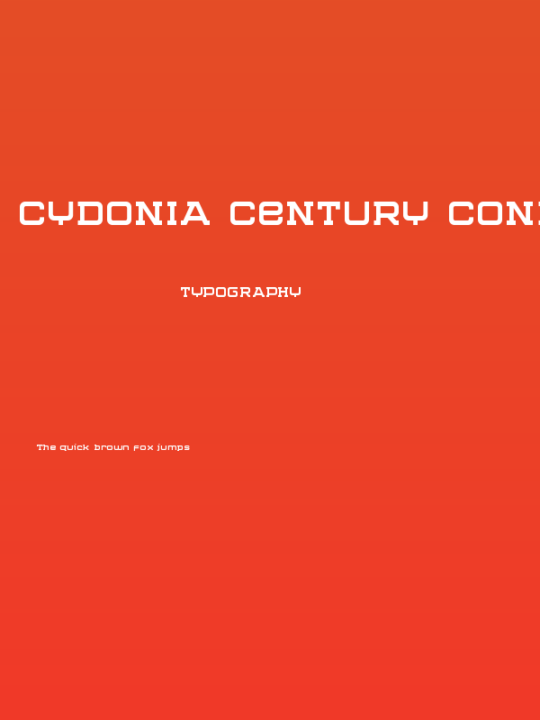 Cydonia Century Condensed Poster