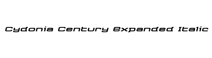 Cydonia Century Expanded Italic  免费字体下载