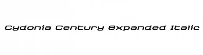 Cydonia Century Expanded Italic  免费字体下载