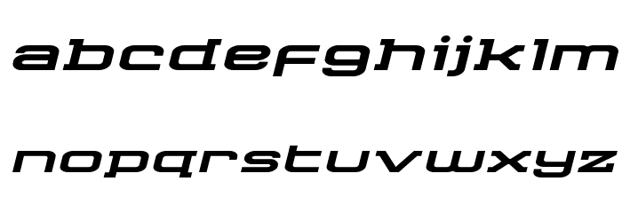 Cydonia Century Expanded Italic Font LOWERCASE