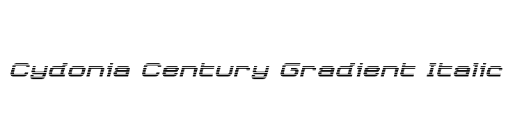 Cydonia Century Gradient Italic Font