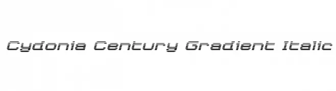 Cydonia Century Gradient Italic  नि: शुल्क फ़ॉन्ट्स डाउनलोड