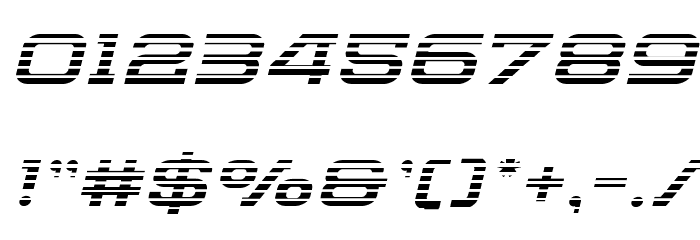 Cydonia Century Gradient Italic Font OTHER CHARS