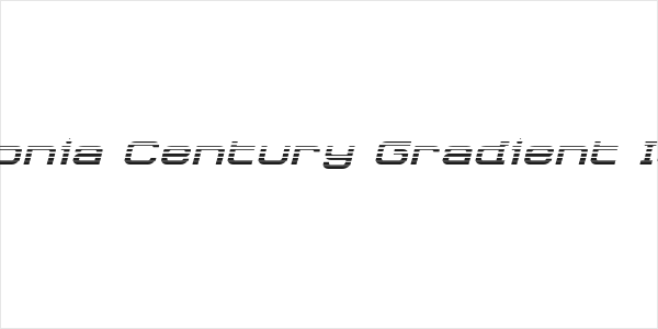 Cydonia Century Gradient Italic Logo