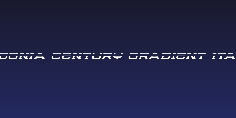 Cydonia Century Gradient Italic Social Header