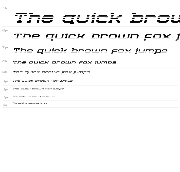 Cydonia Century Gradient Italic Waterfall