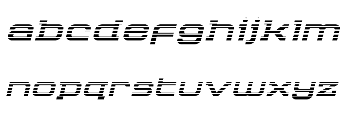 Cydonia Century Gradient Italic Font LOWERCASE