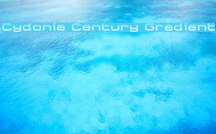 Cydonia Century Gradient Font examples