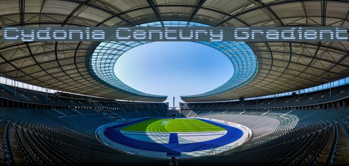Cydonia Century Gradient Font examples
