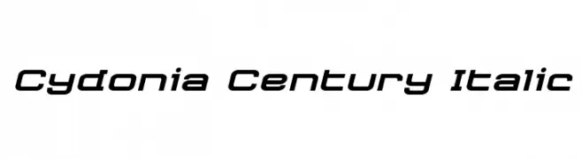 Cydonia Century Italic  免费字体下载