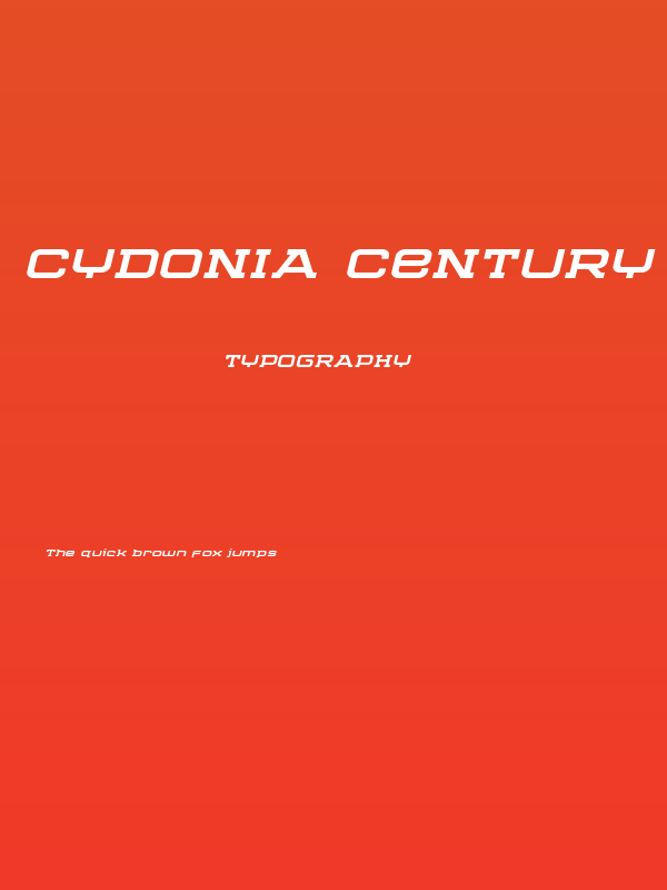 Cydonia Century Italic Poster