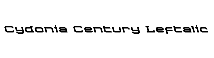 Cydonia Century Leftalic  フリーフォントのダウンロード