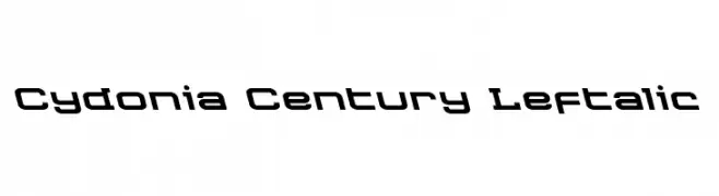 Cydonia Century Leftalic  Frei Schriftart Herunterladen