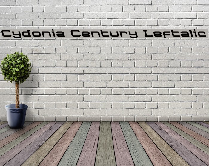 Cydonia Century Leftalic Font examples