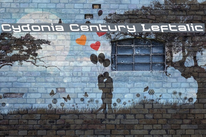Cydonia Century Leftalic Font examples