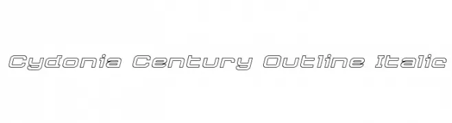 Cydonia Century Outline Italic  les polices de caractères gratuit tlcharger