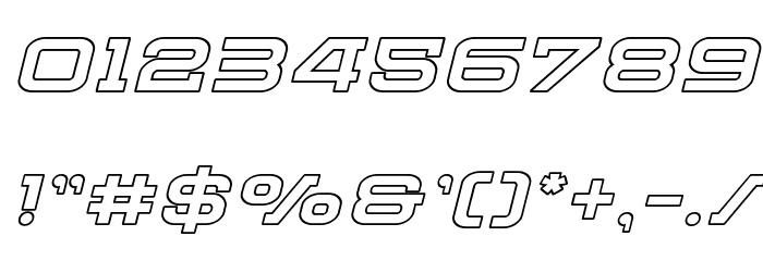 Cydonia Century Outline Italic Font OTHER CHARS