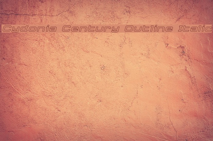 Cydonia Century Outline Italic Font examples