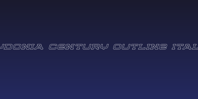 Cydonia Century Outline Italic Social Header