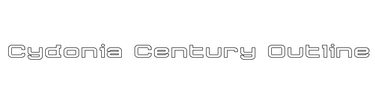 Cydonia Century Outline  font caratteri gratis