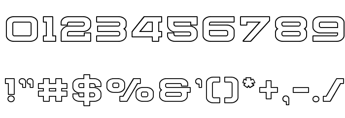 Cydonia Century Outline Font OTHER CHARS