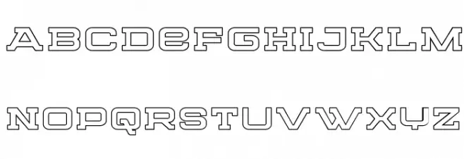 Cydonia Century Outline Шрифта ВЕРХНИЙ