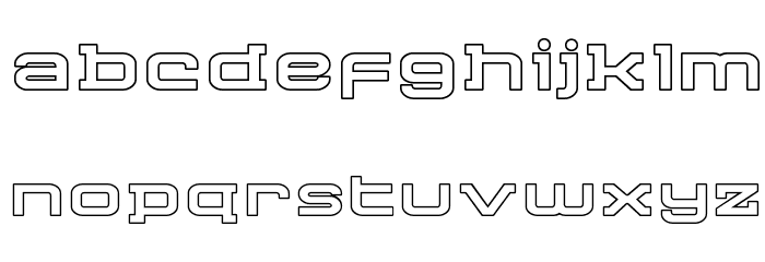 Cydonia Century Outline Font LOWERCASE