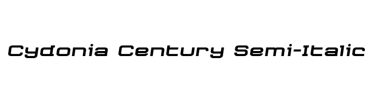 Cydonia Century Semi-Italic  Descarca Fonturi Gratis