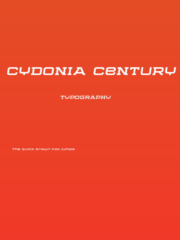 Cydonia Century Semi-Italic Poster