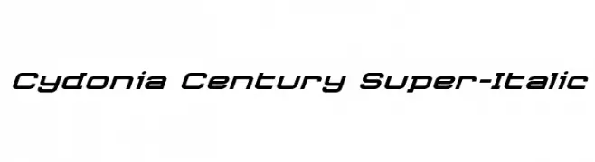 Cydonia Century Super-Italic  नि: शुल्क फ़ॉन्ट्स डाउनलोड