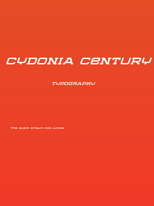 Cydonia Century Super-Italic Poster