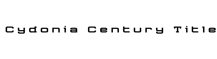 Cydonia Century Title  les polices de caractères gratuit tlcharger