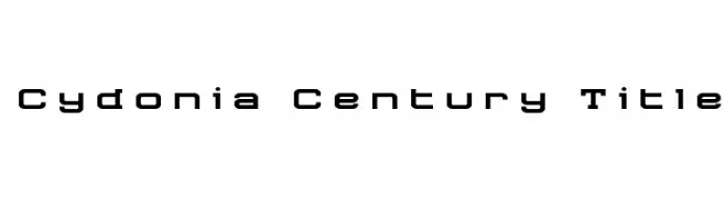 Cydonia Century Title  Fuentes Gratis Descargar