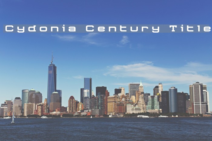 Cydonia Century Title Font examples