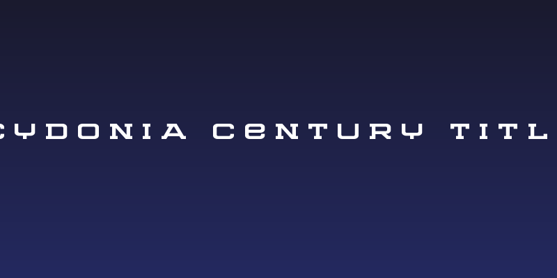 Cydonia Century Title Social Header