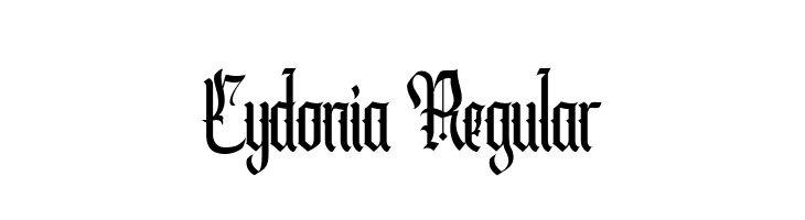 Cydonia Regular फ़ॉन्ट
