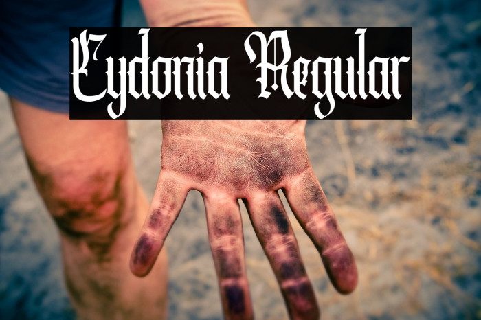 Cydonia Regular Font examples