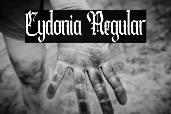 Cydonia Regular Font examples