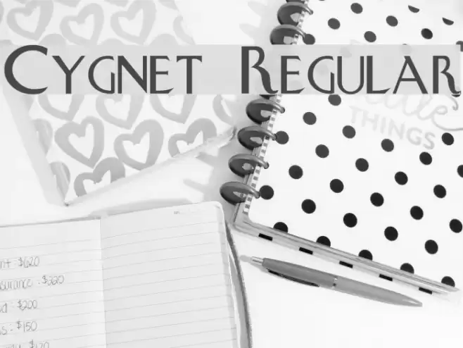 Cygnet Regular Font examples