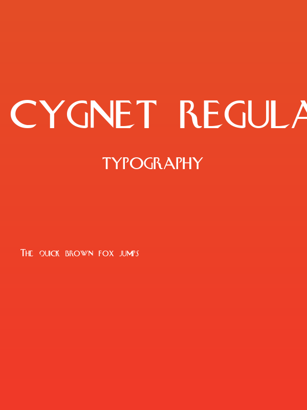 Cygnet Regular Poster