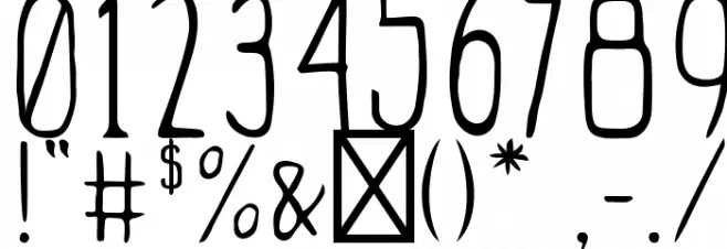 CygnusHand Square-Caps Font OTHER CHARS