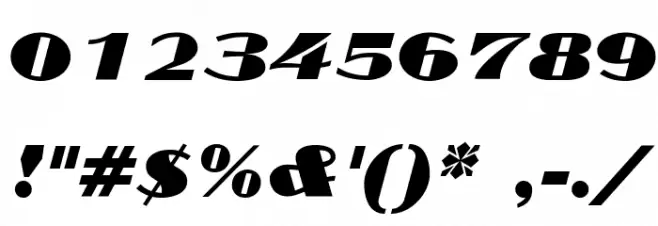 Cyklop-Italic Font OTHER CHARS