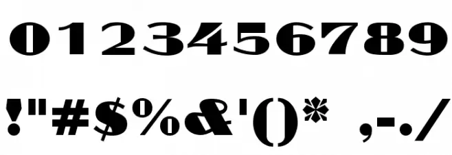 Cyklop-Regular Font OTHER CHARS