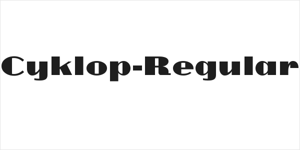 Cyklop-Regular Logo