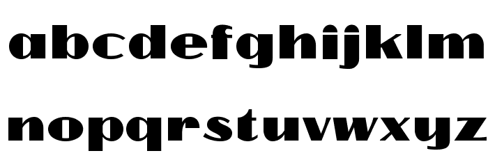 Cyklop-Regular Font LOWERCASE
