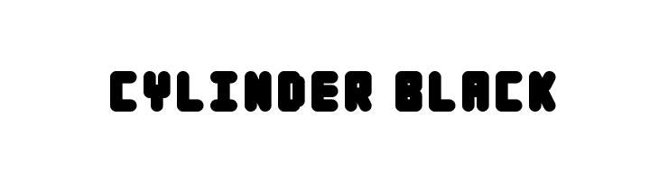 Cylinder Black  免费字体下载
