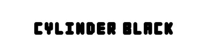 Cylinder Black  नि: शुल्क फ़ॉन्ट्स डाउनलोड