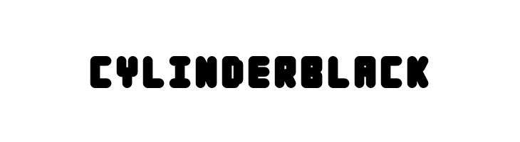 Cylinder Black  baixar fontes gratis