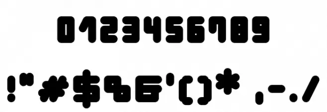 Cylinder Black Font OTHER CHARS